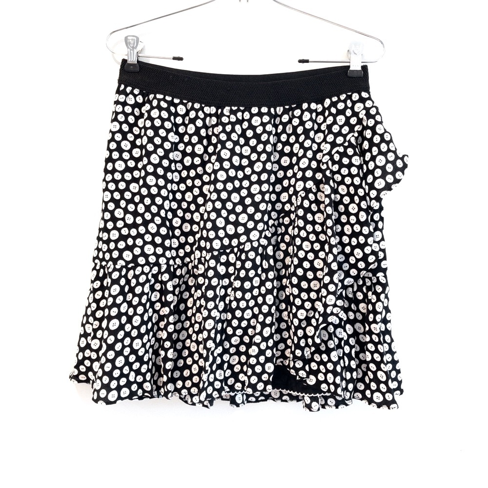 Anthropologie Maeve Paulista Button Print Mini Skirt Small Artsy Whimsical